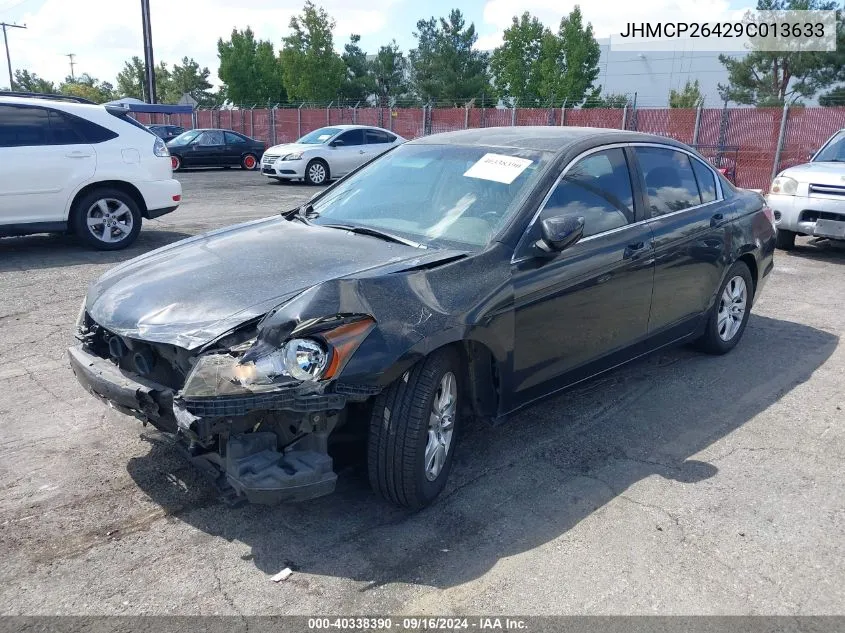 2009 Honda Accord 2.4 Lx-P VIN: JHMCP26429C013633 Lot: 40338390