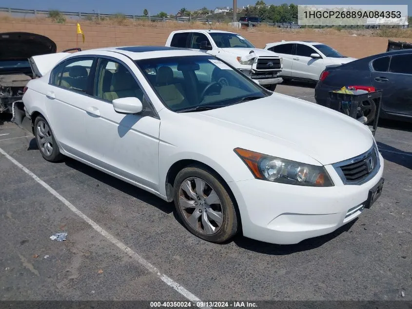 2009 Honda Accord 2.4 Ex-L VIN: 1HGCP26889A084353 Lot: 40350024