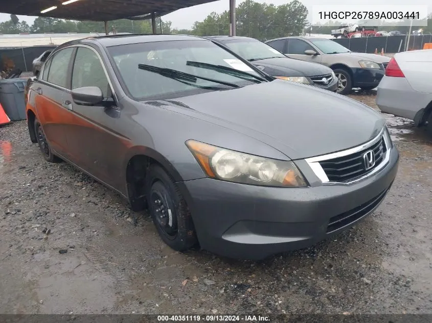 1HGCP26789A003441 2009 Honda Accord 2.4 Ex