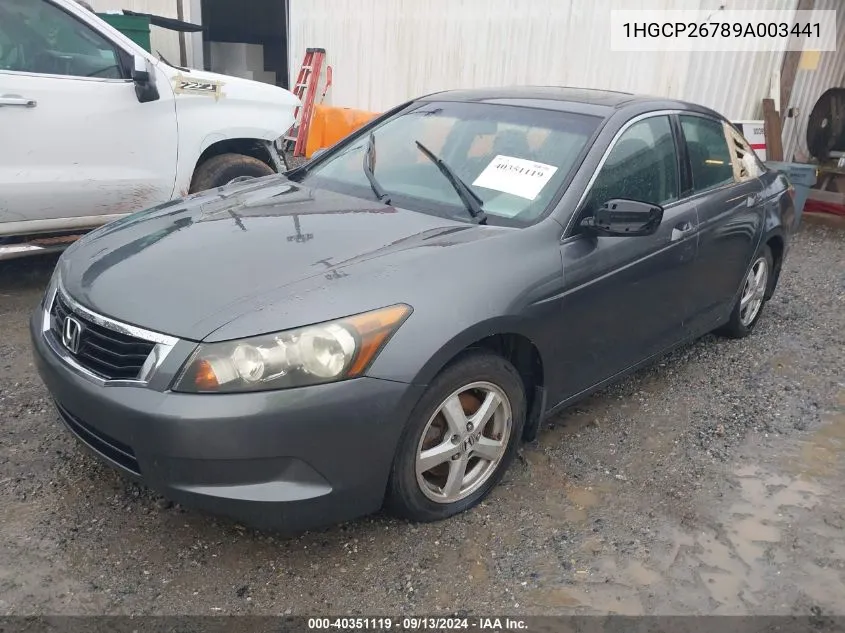 1HGCP26789A003441 2009 Honda Accord 2.4 Ex