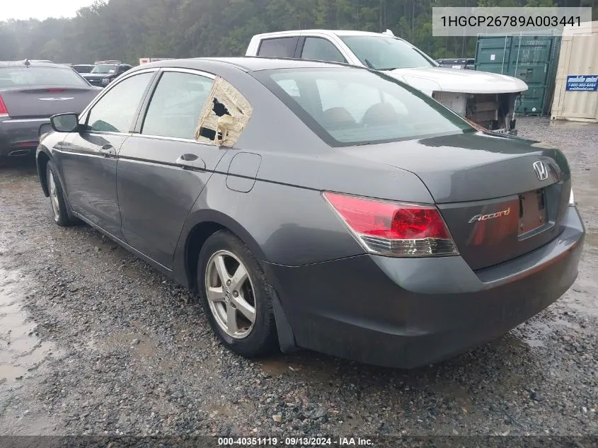 2009 Honda Accord 2.4 Ex VIN: 1HGCP26789A003441 Lot: 40351119