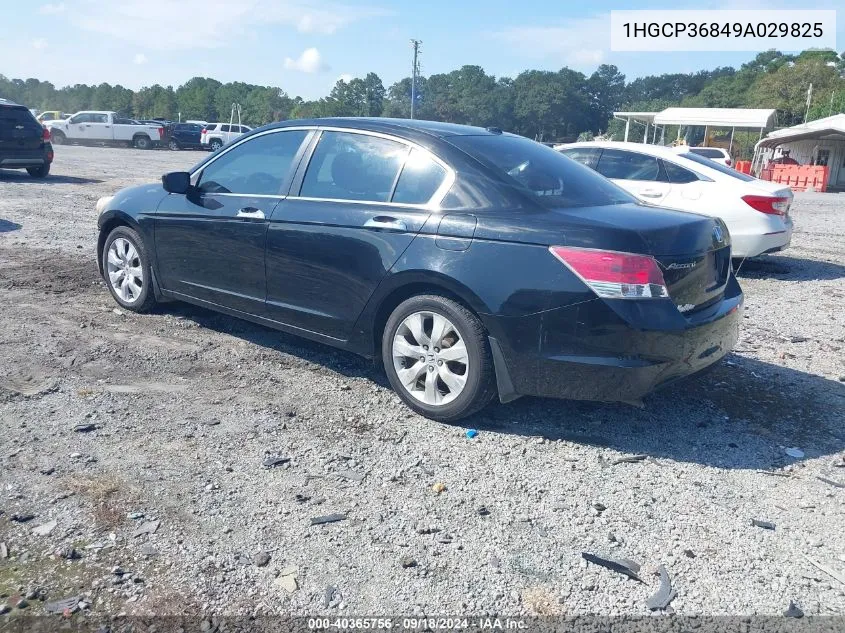 2009 Honda Accord Exl VIN: 1HGCP36849A029825 Lot: 40365756