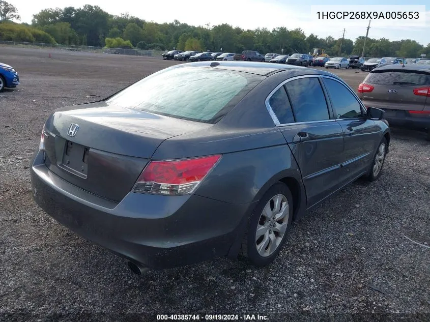 1HGCP268X9A005653 2009 Honda Accord 2.4 Ex-L