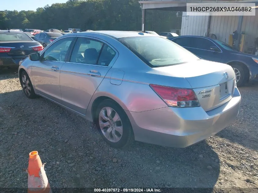 2009 Honda Accord 2.4 Ex-L VIN: 1HGCP268X9A046882 Lot: 40397572