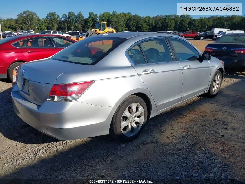 2009 Honda Accord 2.4 Ex-L VIN: 1HGCP268X9A046882 Lot: 40397572