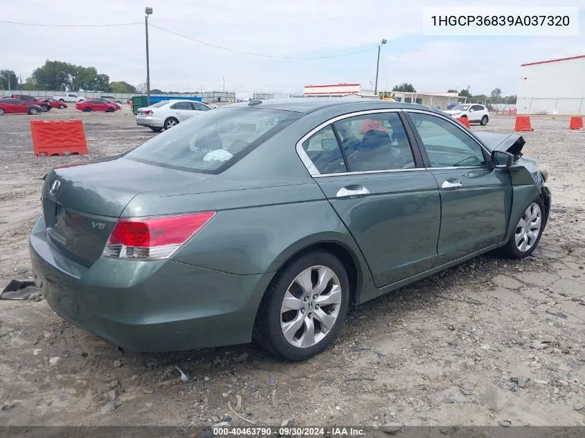 2009 Honda Accord 3.5 Ex-L VIN: 1HGCP36839A037320 Lot: 40463790