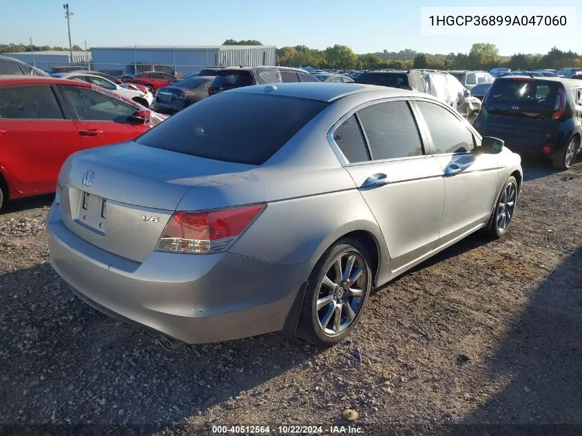 2009 Honda Accord 3.5 Ex-L VIN: 1HGCP36899A047060 Lot: 40512564