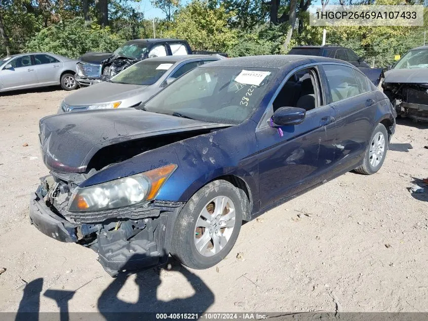 2009 Honda Accord Lxp VIN: 1HGCP26469A107433 Lot: 40515221