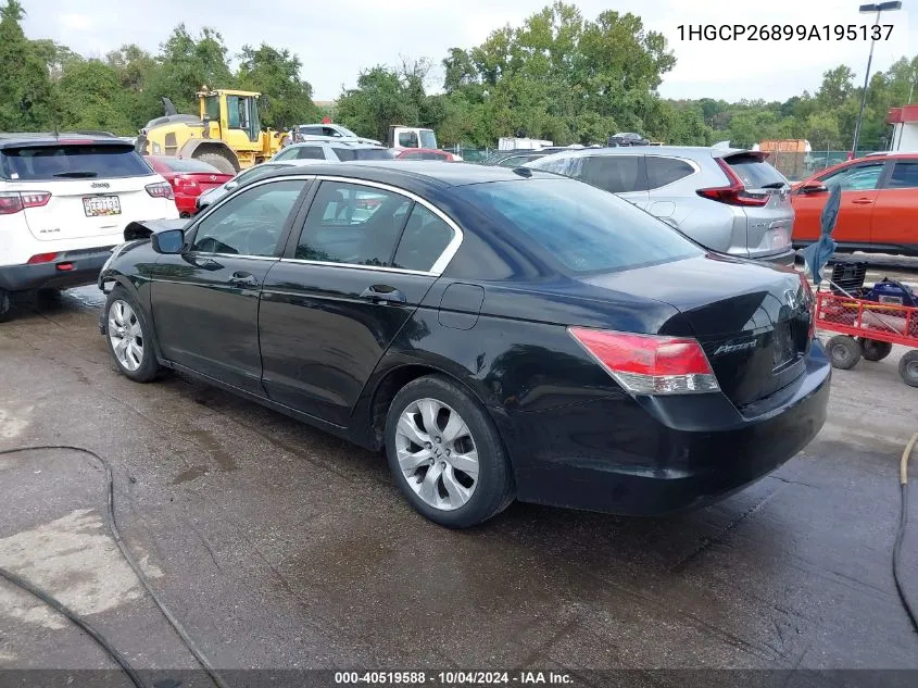 1HGCP26899A195137 2009 Honda Accord 2.4 Ex-L