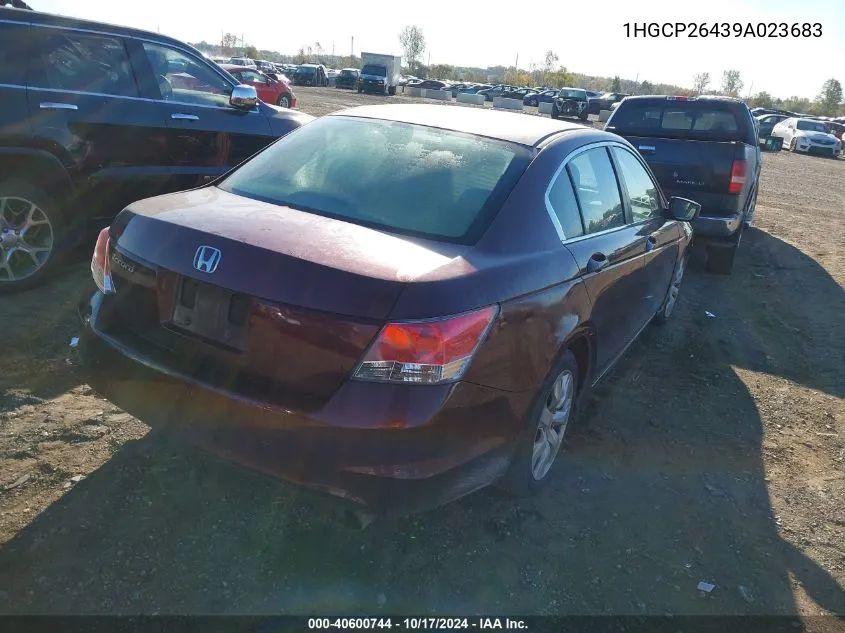 1HGCP26439A023683 2009 Honda Accord 2.4 Lx-P