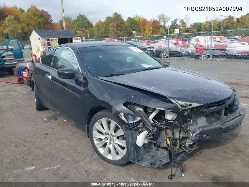 1HGCS21859A007994 2009 Honda Accord 3.5 Ex-L