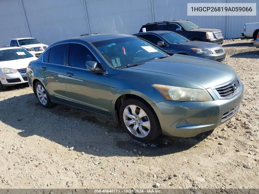 2009 Honda Accord 2.4 Ex-L VIN: 1HGCP26819A059066 Lot: 40648771