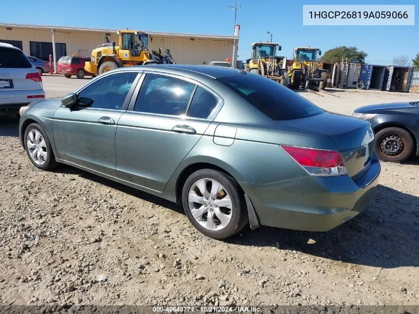 2009 Honda Accord 2.4 Ex-L VIN: 1HGCP26819A059066 Lot: 40648771