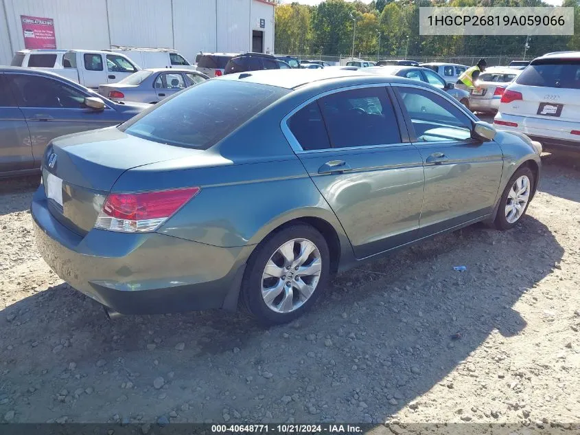 2009 Honda Accord 2.4 Ex-L VIN: 1HGCP26819A059066 Lot: 40648771