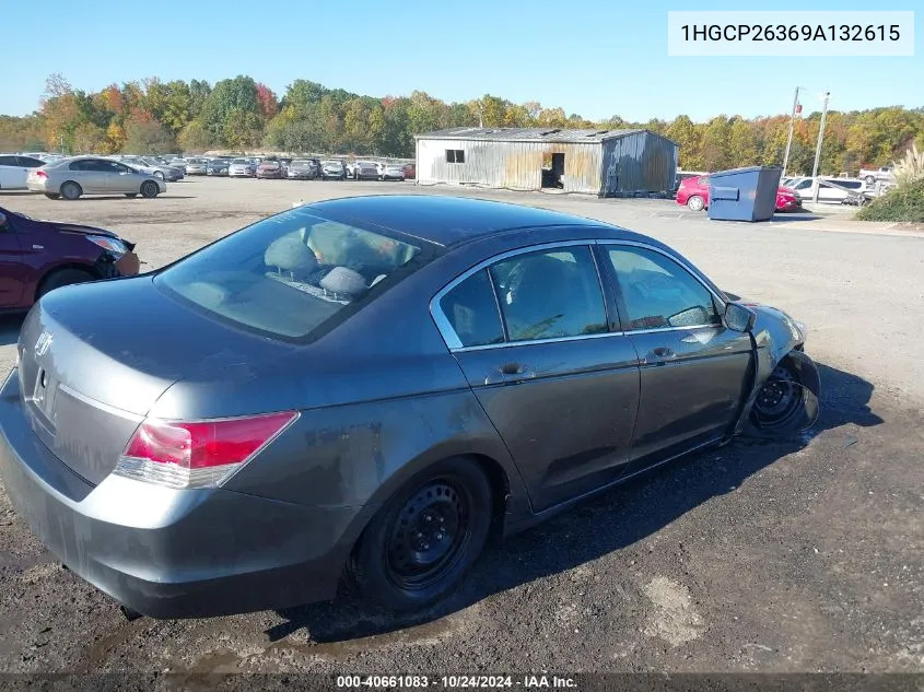 2009 Honda Accord 2.4 Lx VIN: 1HGCP26369A132615 Lot: 40661083