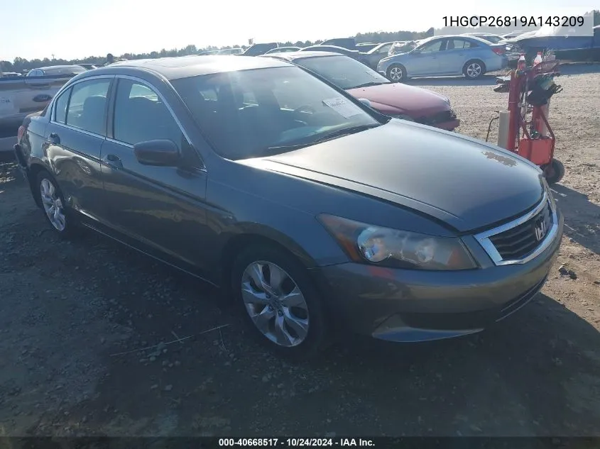 2009 Honda Accord 2.4 Ex-L VIN: 1HGCP26819A143209 Lot: 40668517