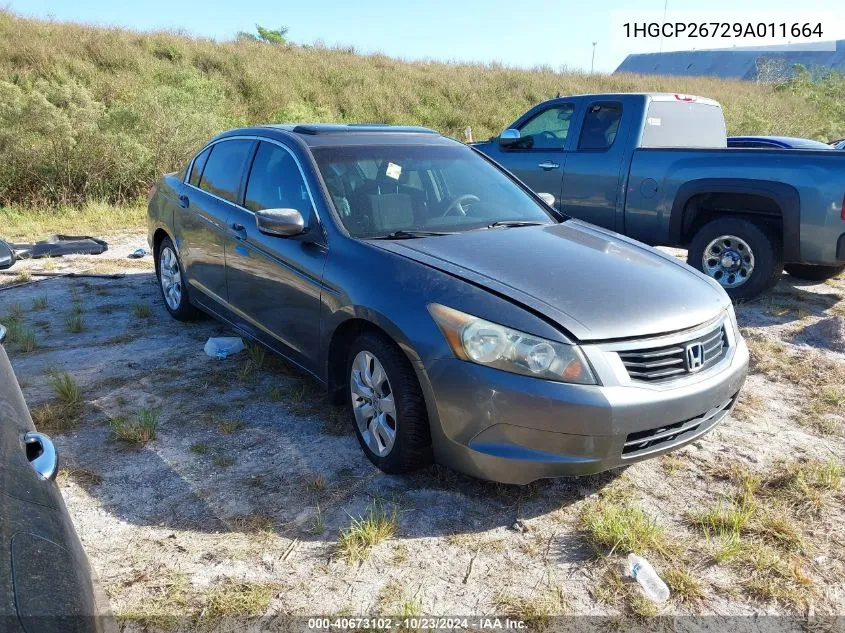 1HGCP26729A011664 2009 Honda Accord 2.4 Ex