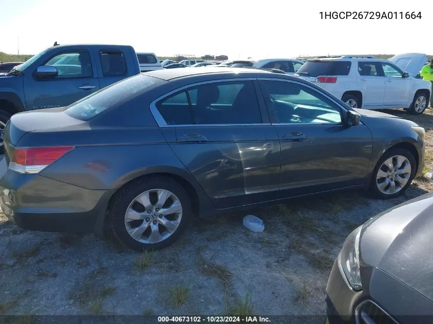 1HGCP26729A011664 2009 Honda Accord 2.4 Ex