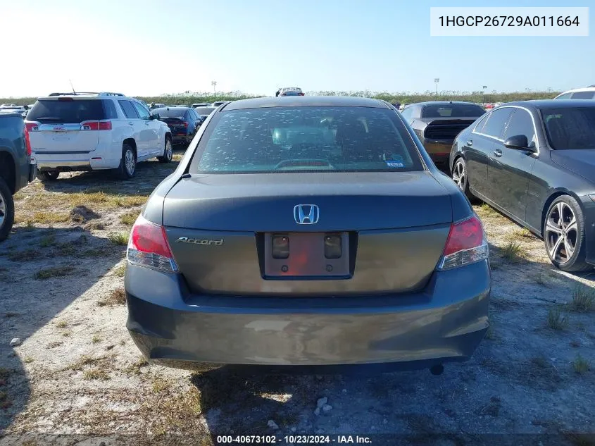 1HGCP26729A011664 2009 Honda Accord 2.4 Ex