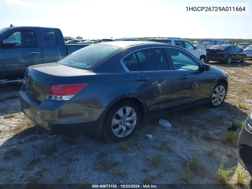 1HGCP26729A011664 2009 Honda Accord 2.4 Ex