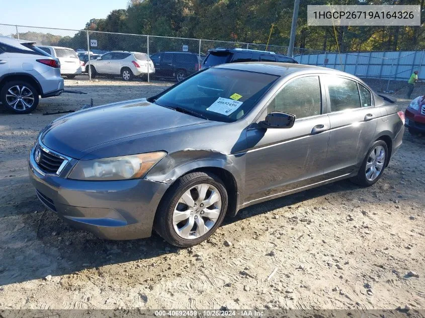 2009 Honda Accord 2.4 Ex VIN: 1HGCP26719A164326 Lot: 40692459