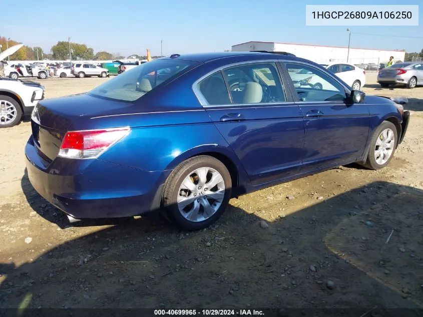 1HGCP26809A106250 2009 Honda Accord 2.4 Ex-L