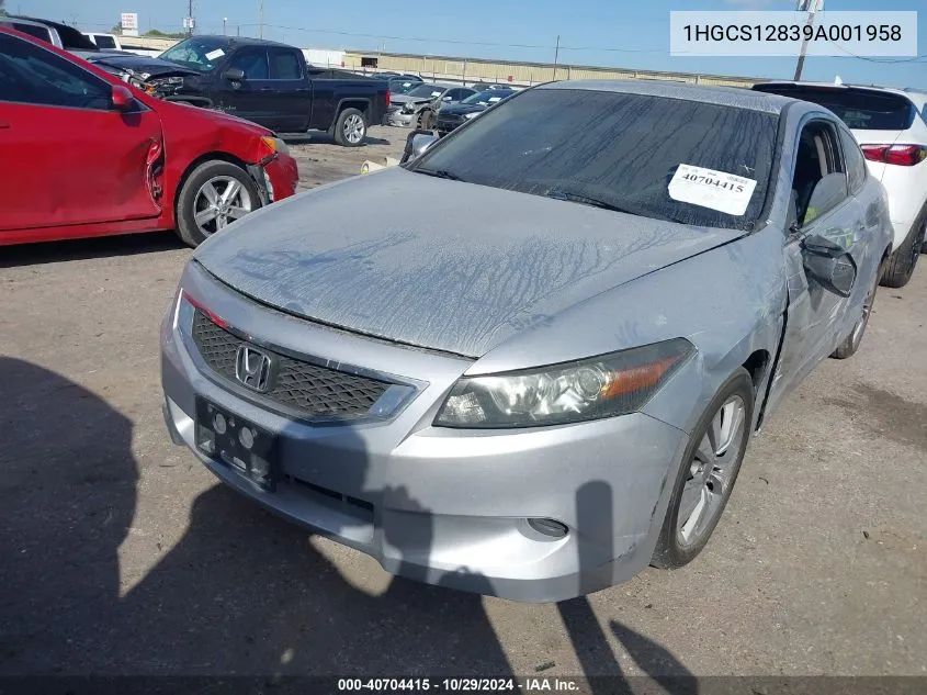 2009 Honda Accord 2.4 Ex-L VIN: 1HGCS12839A001958 Lot: 40704415