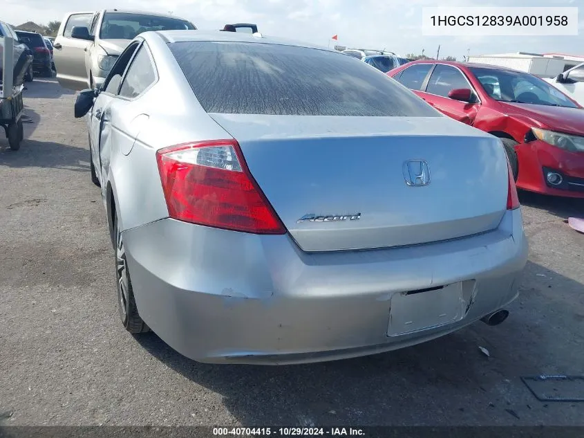 2009 Honda Accord 2.4 Ex-L VIN: 1HGCS12839A001958 Lot: 40704415