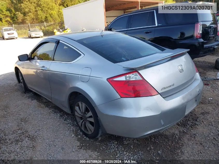 1HGCS12309A020701 2009 Honda Accord 2.4 Lx-S