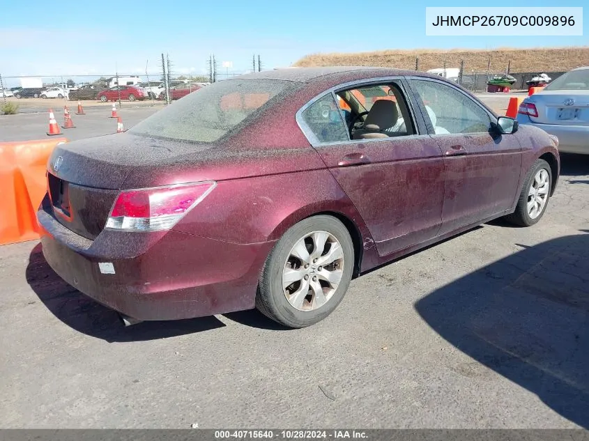 2009 Honda Accord 2.4 Ex VIN: JHMCP26709C009896 Lot: 40715640