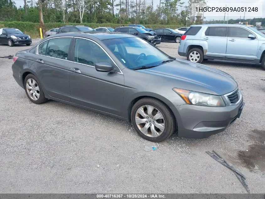 2009 Honda Accord 2.4 Ex-L VIN: 1HGCP26809A051248 Lot: 40716367