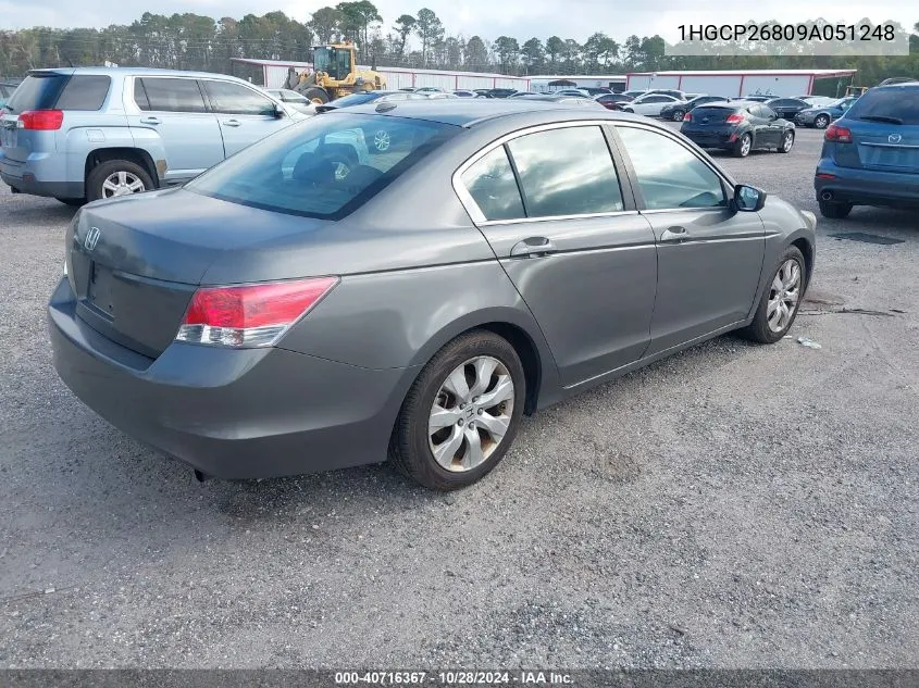 2009 Honda Accord 2.4 Ex-L VIN: 1HGCP26809A051248 Lot: 40716367