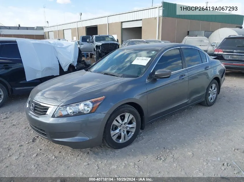 2009 Honda Accord 2.4 Lx-P VIN: 1HGCP26419A067293 Lot: 40718104