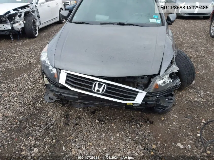 2009 Honda Accord 3.5 Ex-L VIN: 1HGCP36889A029486 Lot: 40729354