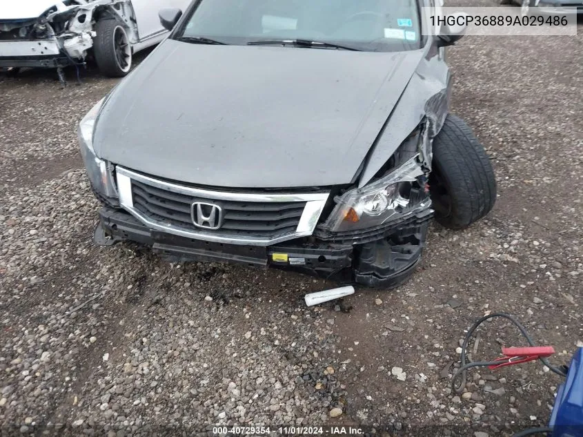 2009 Honda Accord 3.5 Ex-L VIN: 1HGCP36889A029486 Lot: 40729354