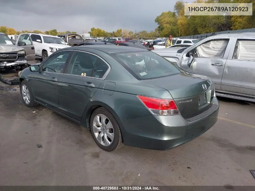 2009 Honda Accord 2.4 Ex VIN: 1HGCP26789A120923 Lot: 40729583