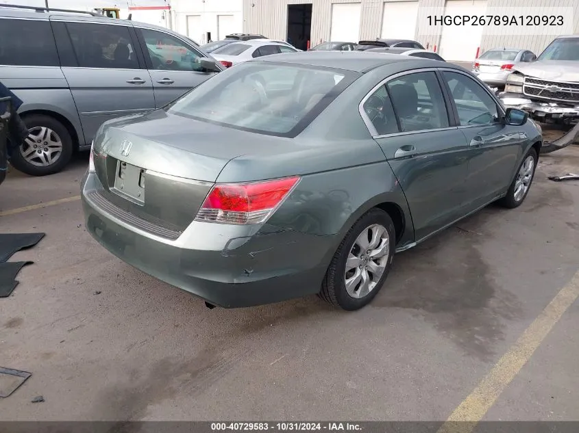 2009 Honda Accord 2.4 Ex VIN: 1HGCP26789A120923 Lot: 40729583