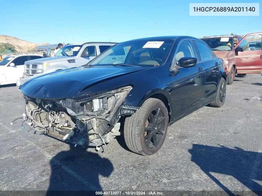 1HGCP26889A201140 2009 Honda Accord 2.4 Ex-L