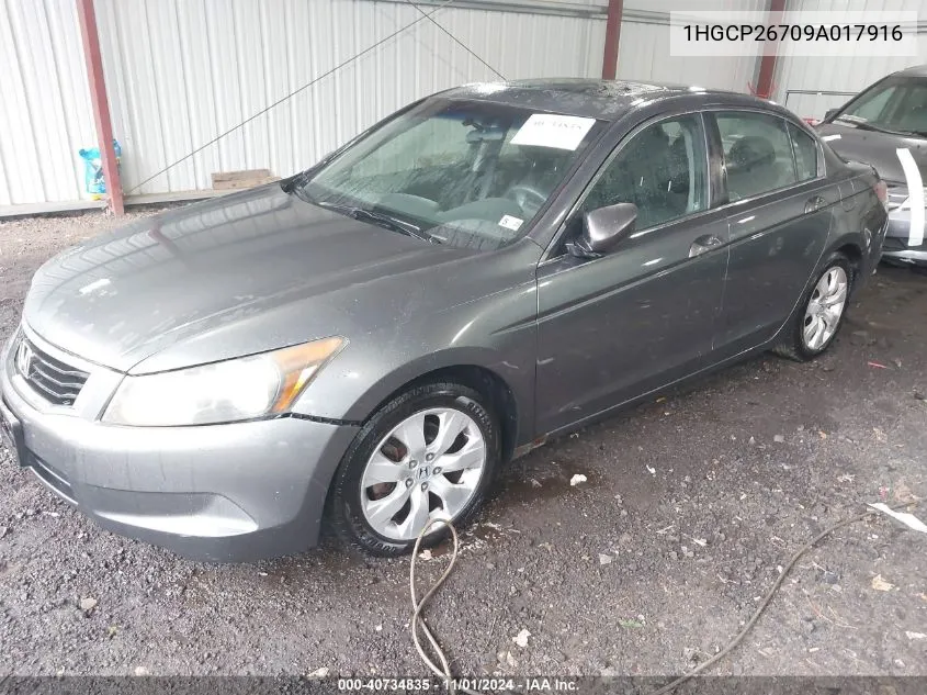 2009 Honda Accord 2.4 Ex VIN: 1HGCP26709A017916 Lot: 40734835