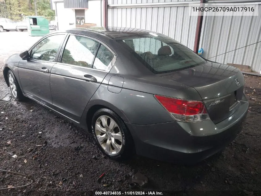 2009 Honda Accord 2.4 Ex VIN: 1HGCP26709A017916 Lot: 40734835