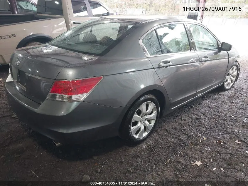 2009 Honda Accord 2.4 Ex VIN: 1HGCP26709A017916 Lot: 40734835