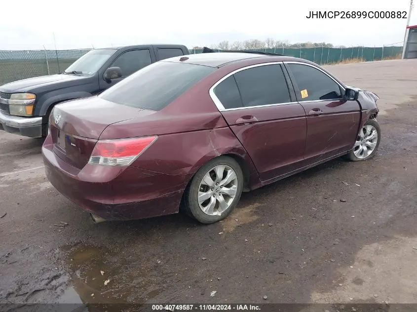 2009 Honda Accord 2.4 Ex-L VIN: JHMCP26899C000882 Lot: 40749587