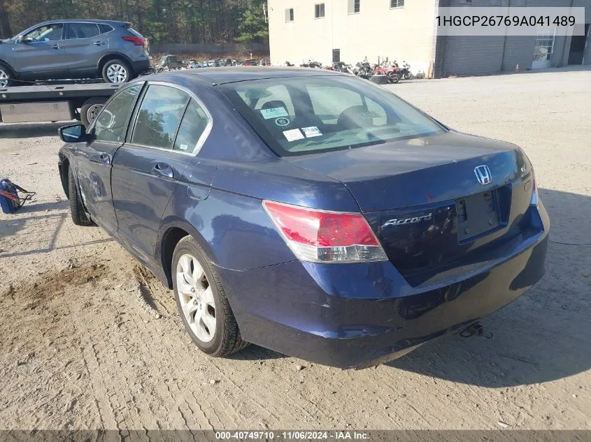 2009 Honda Accord 2.4 Ex VIN: 1HGCP26769A041489 Lot: 40749710