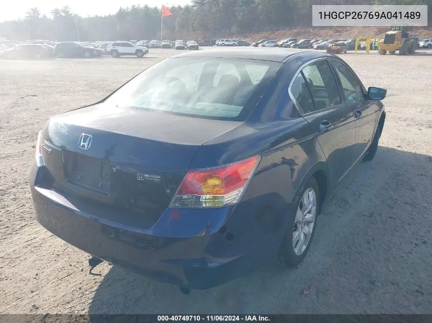 2009 Honda Accord 2.4 Ex VIN: 1HGCP26769A041489 Lot: 40749710