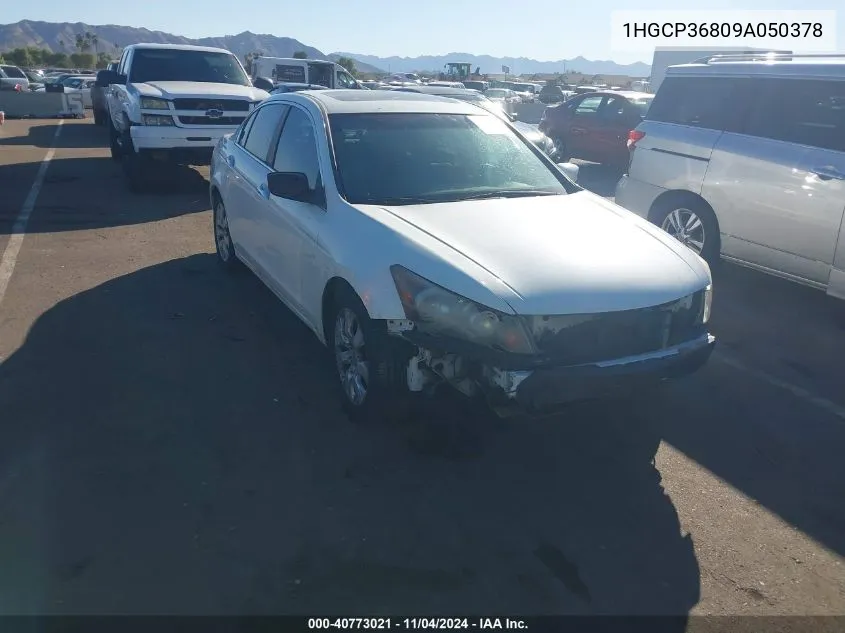 2009 Honda Accord 3.5 Ex-L VIN: 1HGCP36809A050378 Lot: 40773021