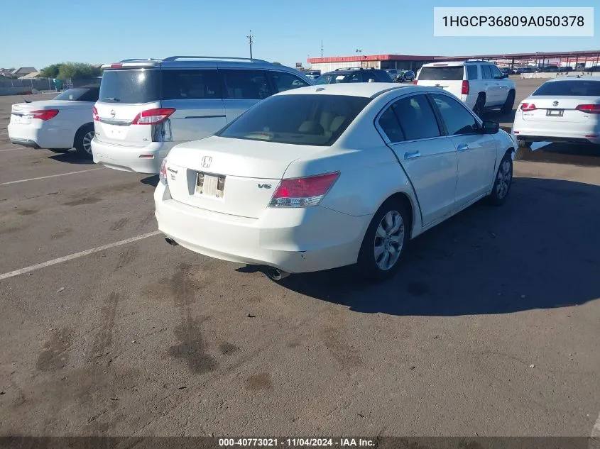 2009 Honda Accord 3.5 Ex-L VIN: 1HGCP36809A050378 Lot: 40773021