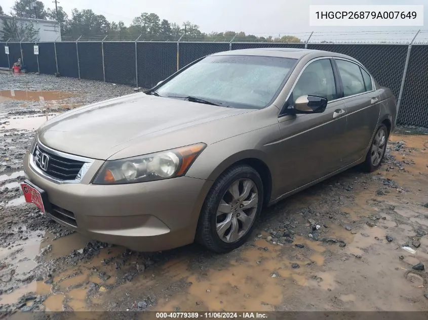 2009 Honda Accord 2.4 Ex-L VIN: 1HGCP26879A007649 Lot: 40779389