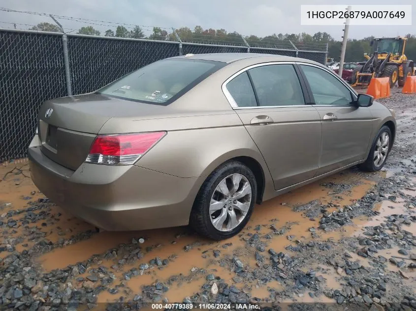 2009 Honda Accord 2.4 Ex-L VIN: 1HGCP26879A007649 Lot: 40779389