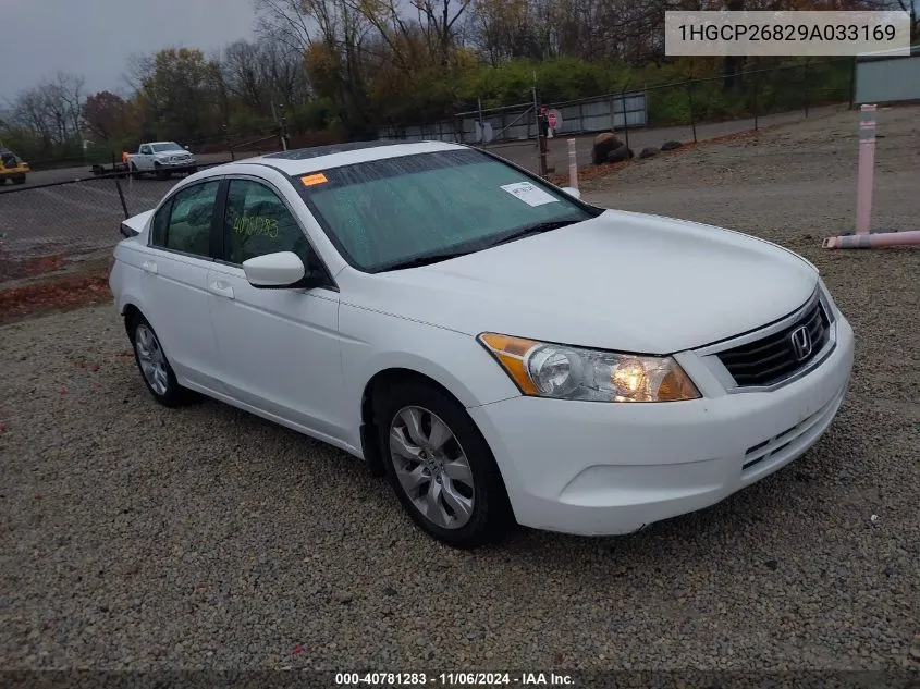 2009 Honda Accord 2.4 Ex-L VIN: 1HGCP26829A033169 Lot: 40781283