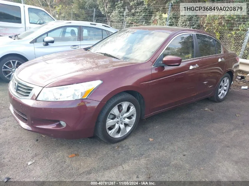 2009 Honda Accord 3.5 Ex-L VIN: 1HGCP36849A020879 Lot: 40781287